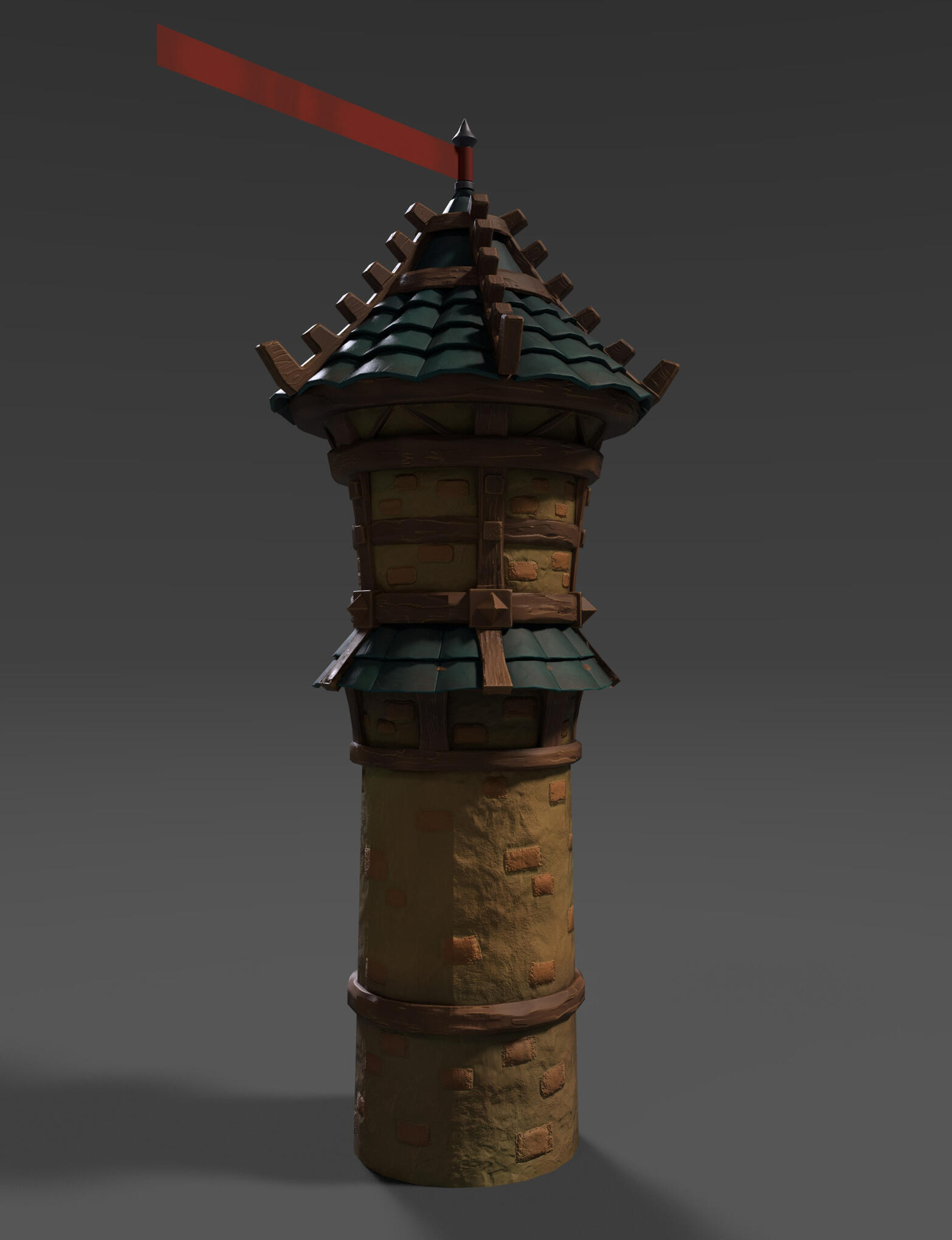 Clocktower Render Back Clocktower Render Back
