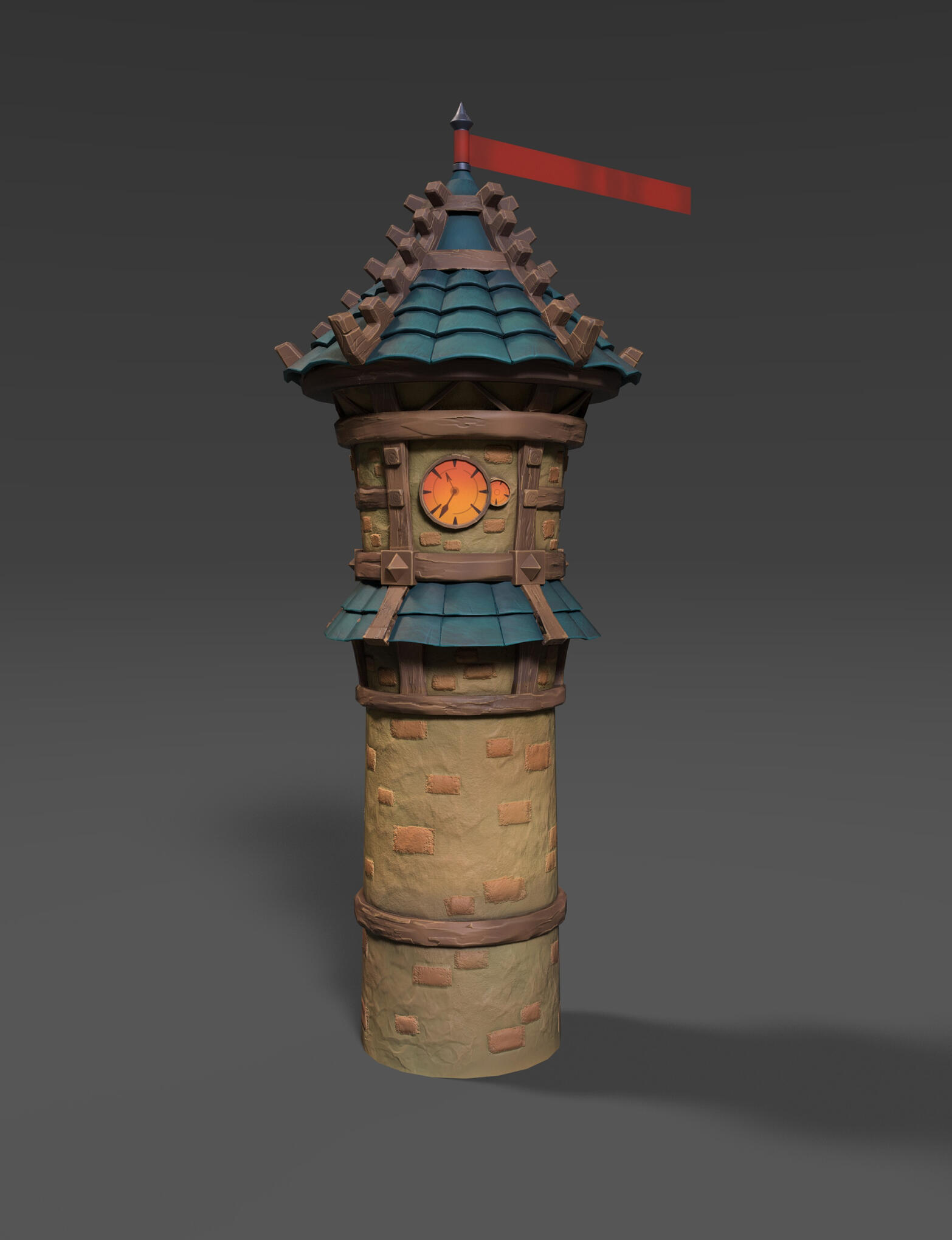 Clocktower Render Front