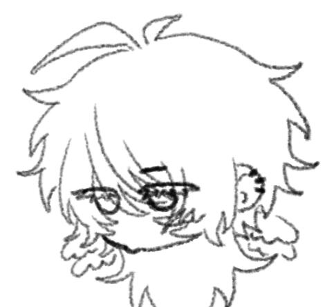Chibi drawing of my original character, Zhiyuan, being used to represent me.